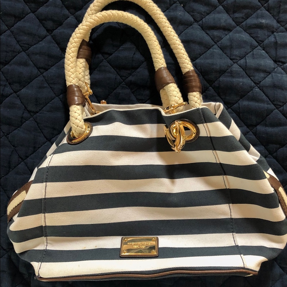Striped purse